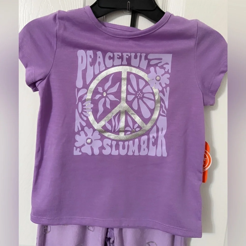 Wonder Nation Purple Peaceful Slumber Pajama Set